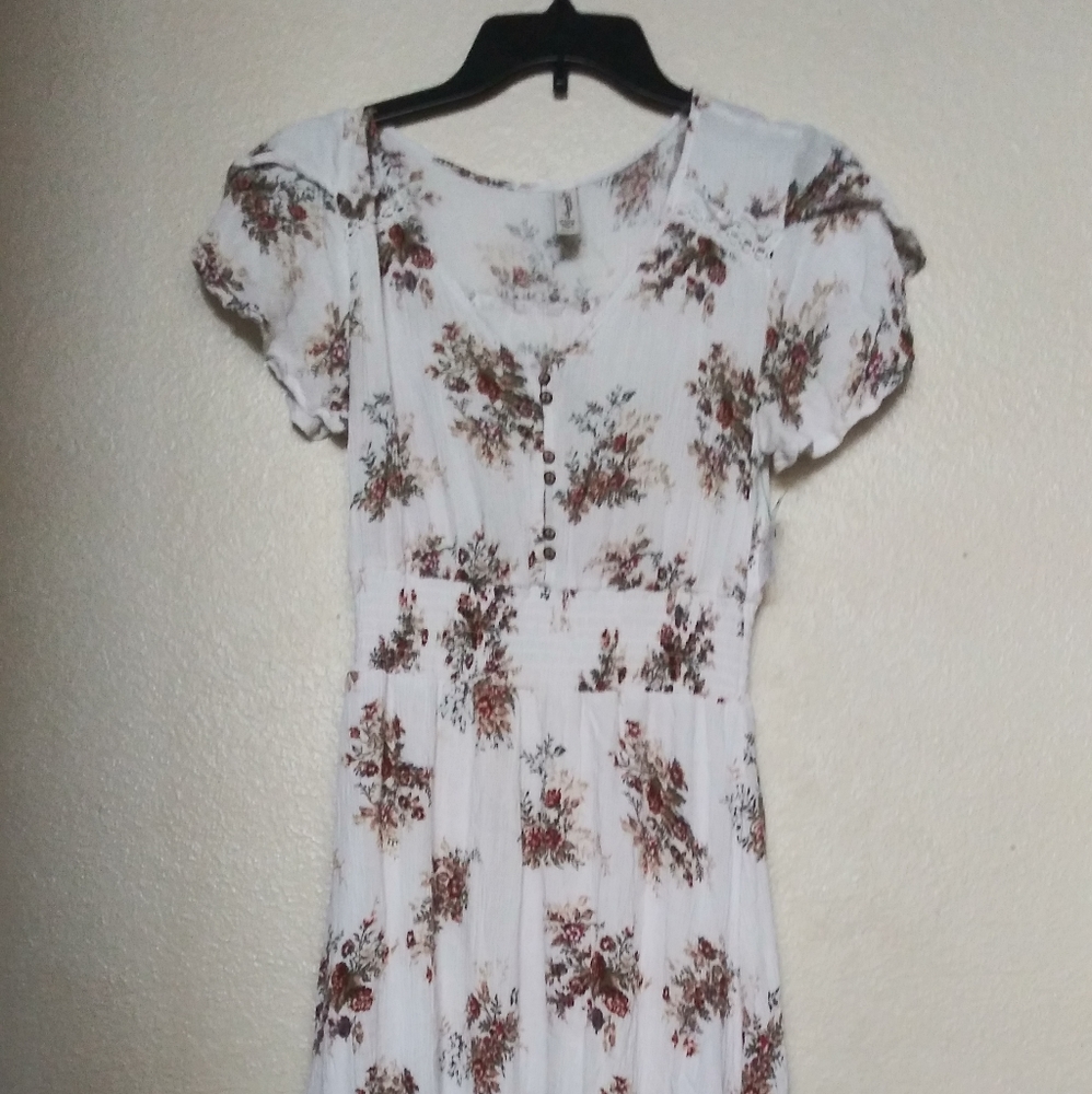 White floral dress